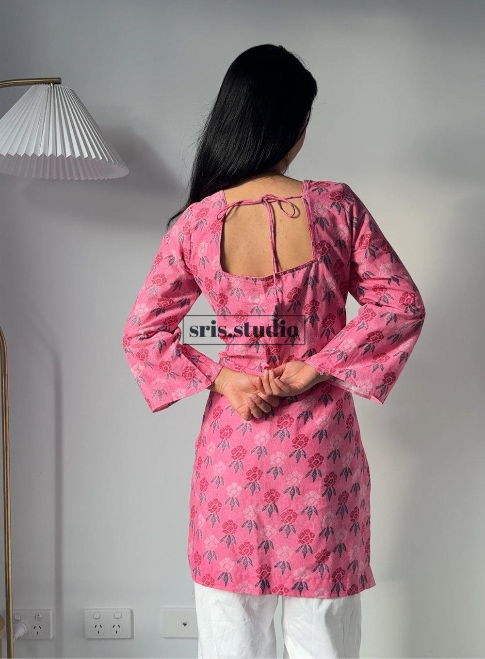 Image of Gulabi blush Rhododendron Kurti
