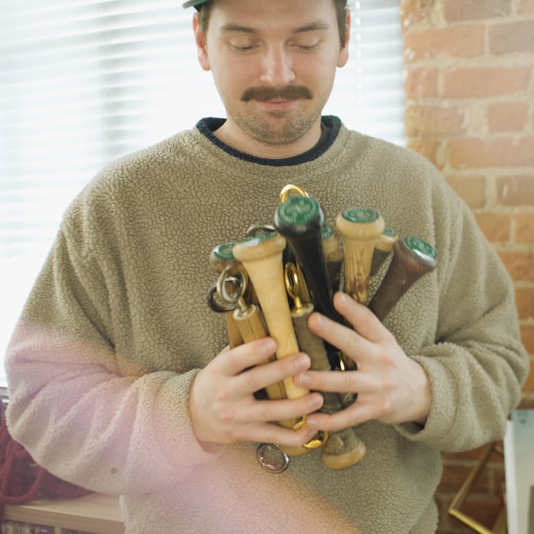 Upcycled Baseball Bat Bottle Opener