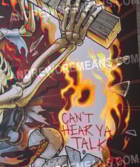 Image 2 of Metallica 2X4 GOLD FOIL AP Poster (Only 25 Total) - Signed and Numbered By Artist