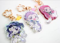 Image 2 of Huntrix Holographic Epoxy Acrylic Keychain