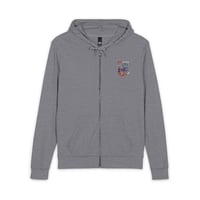 Image 2 of Red Inside - Bloody Stethoscope Jersey Full-Zip Hoodie 