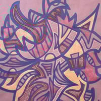 Image 3 of Cyclops - 36 x 48" Paint & marker on paper