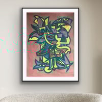 Image 1 of Watcher - 36 x 48" Paint & marker on paper