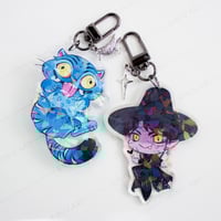 Image 1 of Jinu & Derpy Holographic Acrylic Keychain