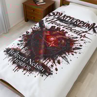 Splatterpunk With a Heartbeat Velveteen Plush Blanket 