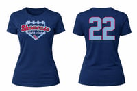 Navy Women's Crew Dryfit with Showcase West Logo