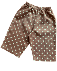 Image 2 of little pants ~ purple polka