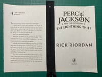 Custom Order for Brad: Percy Jackson, the Lightning Thief Book Page Pencil Case
