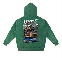 Image 3 of Too Turnt X Vyce Snow Wash Oversized Hoodie
