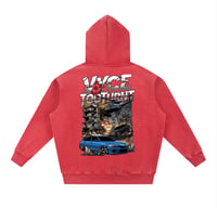 Image 4 of Too Turnt X Vyce Snow Wash Oversized Hoodie