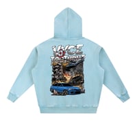 Image 5 of Too Turnt X Vyce Snow Wash Oversized Hoodie