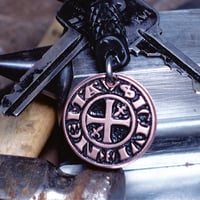 Image 1 of Crusades/Nîmes Denier EDC Fidget Clicker Keychain