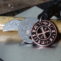 Image 2 of Crusades/Nîmes Denier EDC Fidget Clicker Keychain