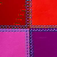 Image 5 of Bandolera patchwork rojo/rosa