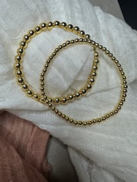 Image 2 of 14k Gold Filled Beaded Bracelet Set 