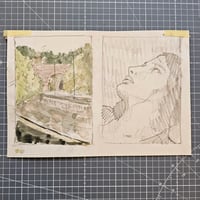 Image 1 of Train tunnel / portrait - sketchbook page