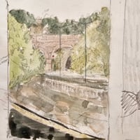 Image 2 of Train tunnel / portrait - sketchbook page