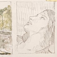 Image 3 of Train tunnel / portrait - sketchbook page