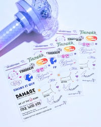 Image 1 of SEVENTEEN NEW_ TOUR - temporary tattoo sheet