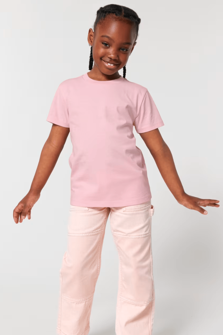 Image of  Summer Sprinkle Tee, Dolphin - Cotton Pink