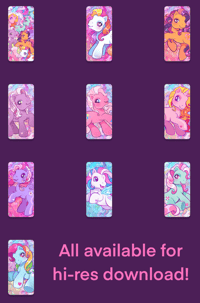 Image 2 of 10 MLP G3 Hi-Def Phone Wallpapers (DIGITAL DOWNLOAD) 🦄