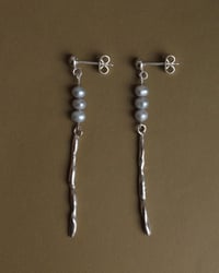 Image 1 of pearl drop earrings