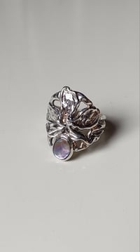Image 1 of Orchid Ring - silver and abalone