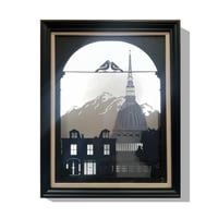 Turin my city_lightbox papercut 30x40cm