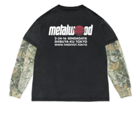 Image 1 of Metalwood x ANTi COUNTRY CLUB TOKYO x the Divot Layered Long Sleeve BLACK x Real Tree Camo [2025]