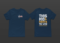 Image 2 of February Awareness Childhood Cancer Fight to Win Tee