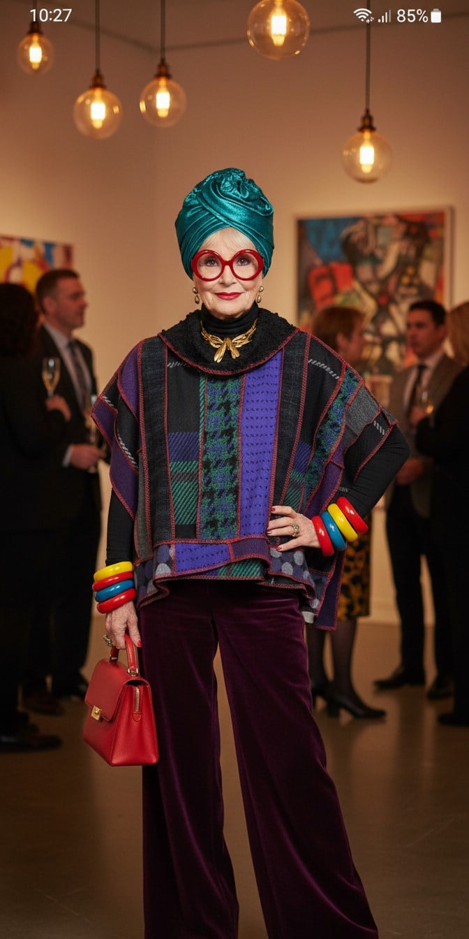 Image of purple collage cropped top