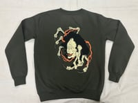 Image 1 of 'Jorogumo spider woman' khaki crewneck - Bone Trail Apparel