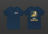 Image 4 of February Awareness Childhood Cancer I am a Warrior Tee