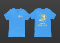 Image 6 of February Awareness Childhood Cancer I am a Warrior Tee