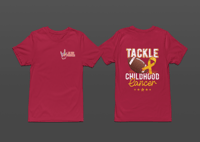 Image 3 of February Awareness Childhood Cancer Tackle Boys Tee