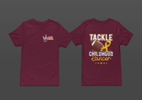 Image 5 of February Awareness Childhood Cancer Tackle Boys Tee