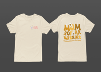Image 1 of February Awareness Childhood Cancer Mom of a Warrior Tee