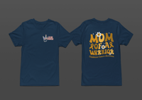 Image 5 of February Awareness Childhood Cancer Mom of a Warrior Tee