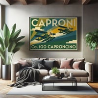 Image 1 of Stampa Fine Art in stile vintage Caproni Ca.100 – stampa Art Déco anni ’30/40'
