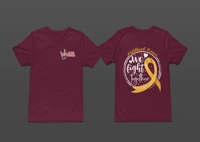 Image 1 of February Awareness Childhood Cancer Fight Together Tee