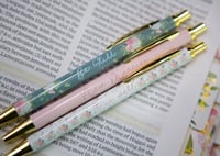Image 2 of Green Floral Christian Pen Set