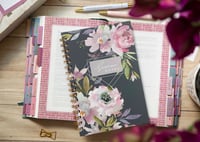 Image 1 of Blue Floral Sermon Notebook