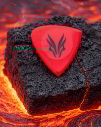 Image 1 of 4mm 'LAVA GLOW' plectrums 🔥