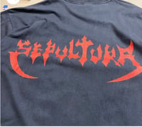Image 4 of 1990s Sepultura All Over Print Single Stitch L/ XL
