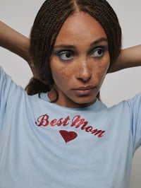 Image 2 of BEST MOM BABY PINK TEE 🩷🌹