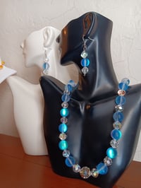 Image 7 of BLUE MYSTIC AURA AND SWAROVSKI BEADS SET