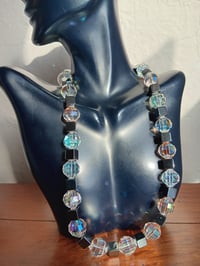 Image 5 of ROCKY CUT SWAROVSKI BEADS WITH HEMATITE CUBES 