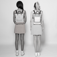 Image 3 of Mochila mini tonos gris y verde