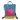 Mochila mini tonos turquesa y fucsia