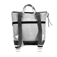 Image 2 of Mochila mini tonos turquesa y asa azul